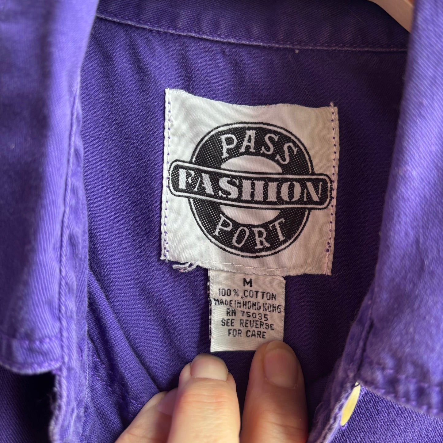 Sleeveless Purple Button Up