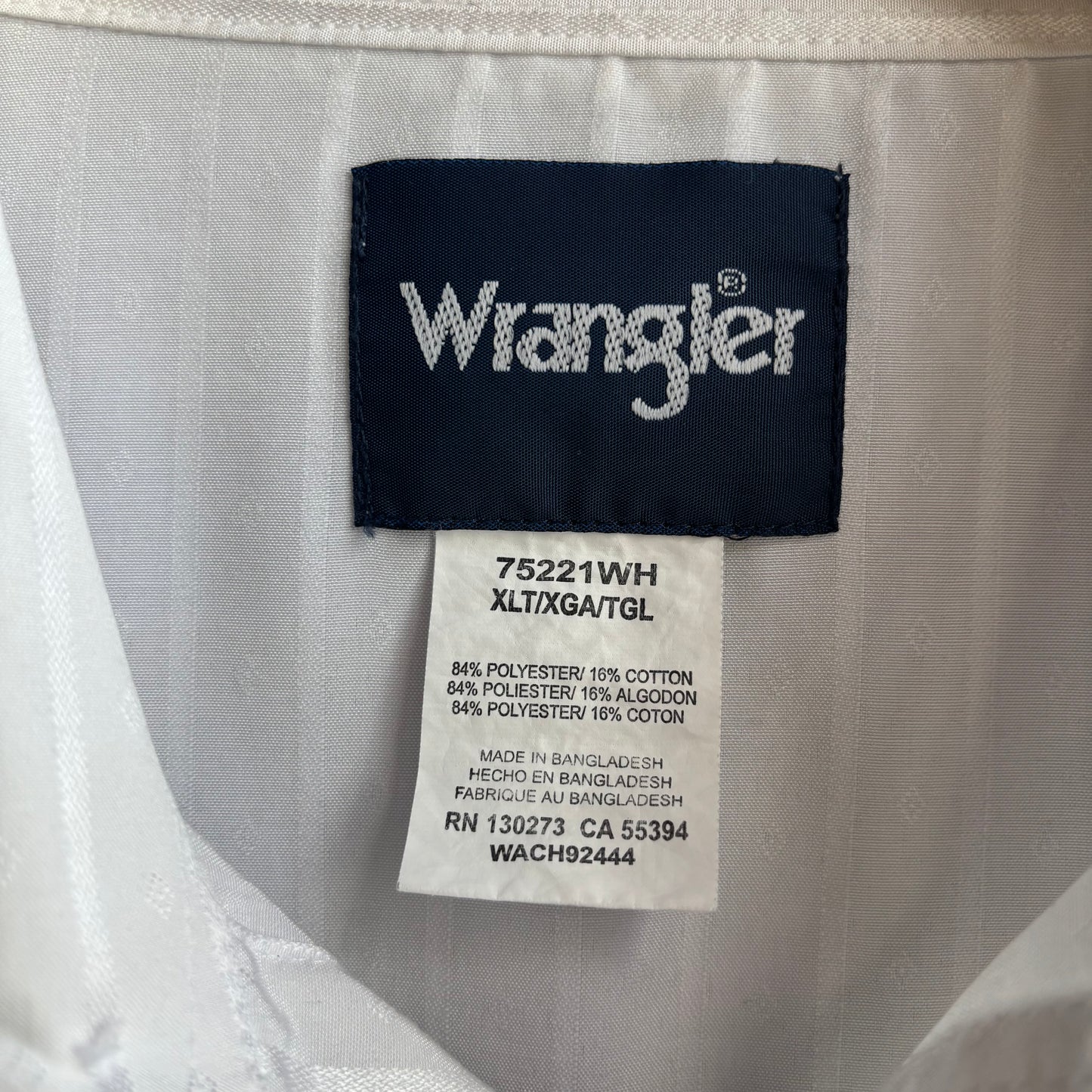 Wrangler Pinstripe Pearl Snap