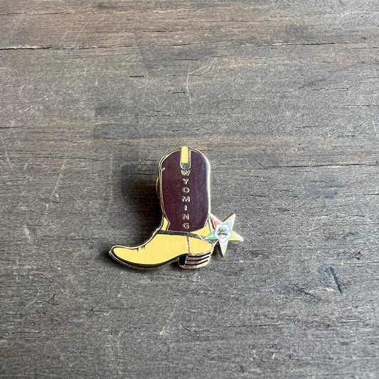 Wyoming Cowboy Boot Pin