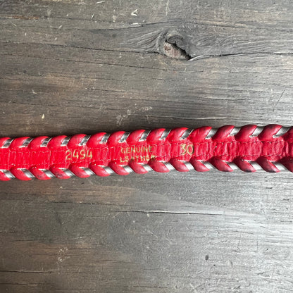 Red Leather Belt