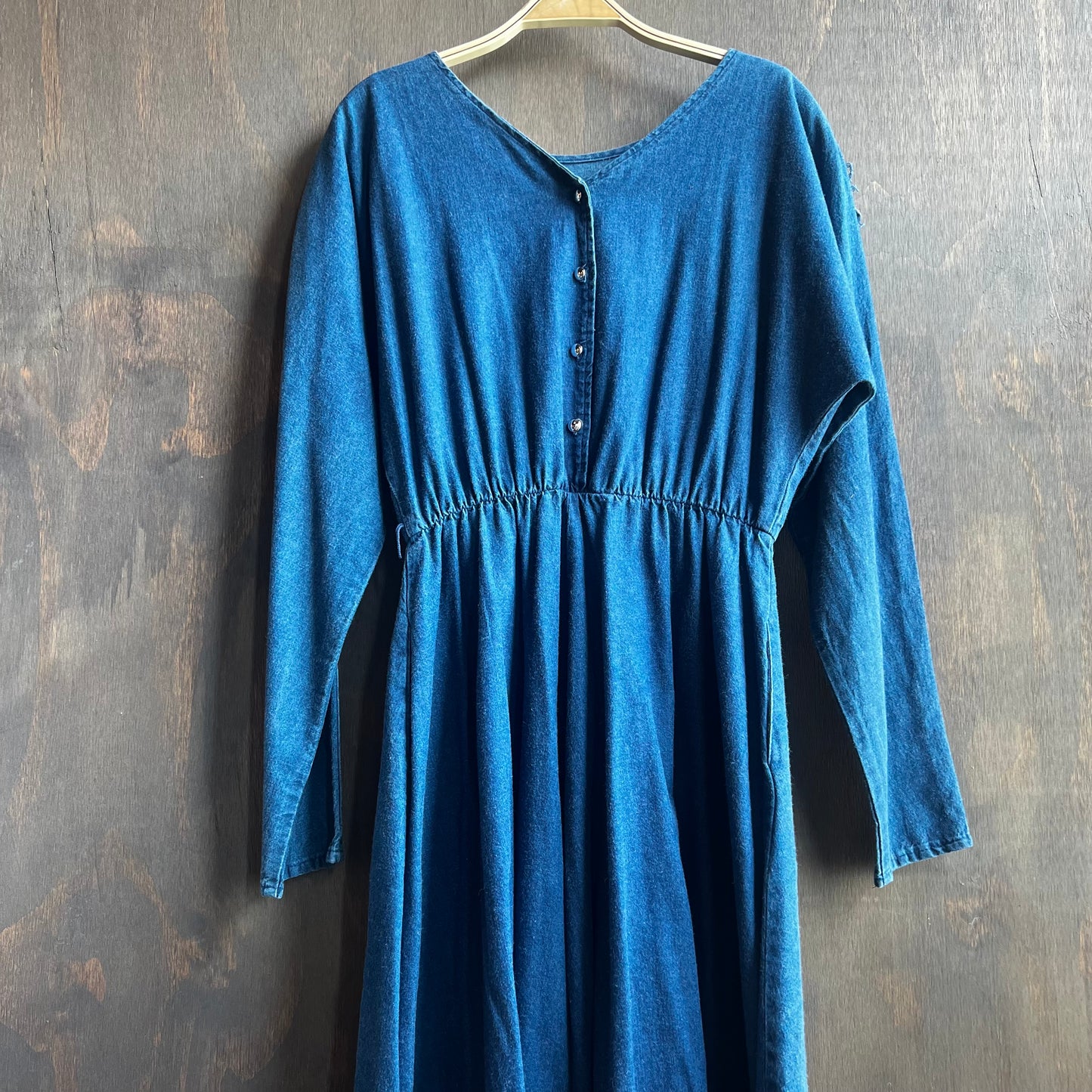 Circle T Long Sleeve Denim Dress
