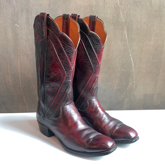 Burgundy Western Boots