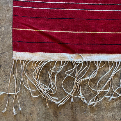 Red Woven Table Runner