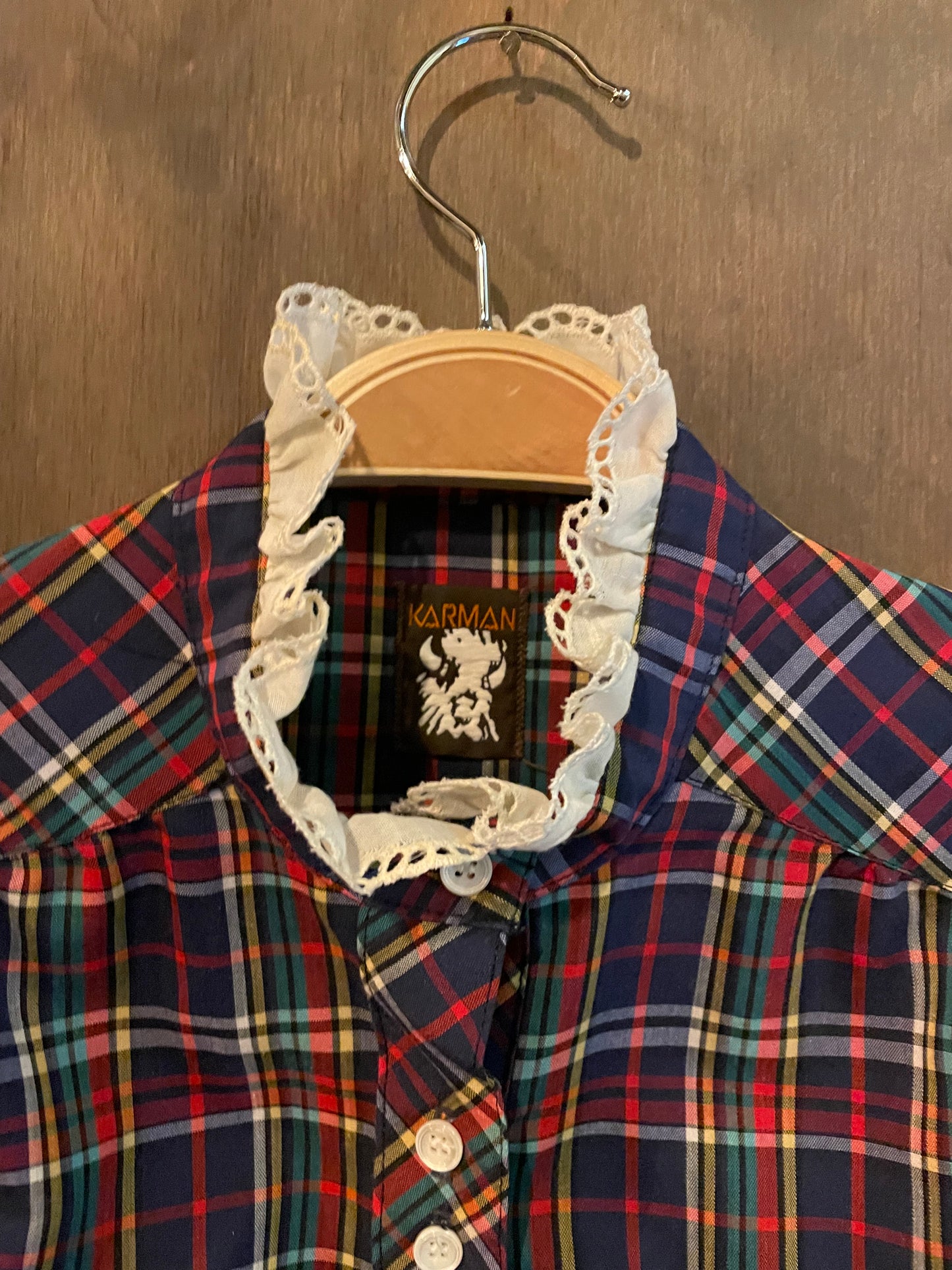 Vintage Karman plaid button down