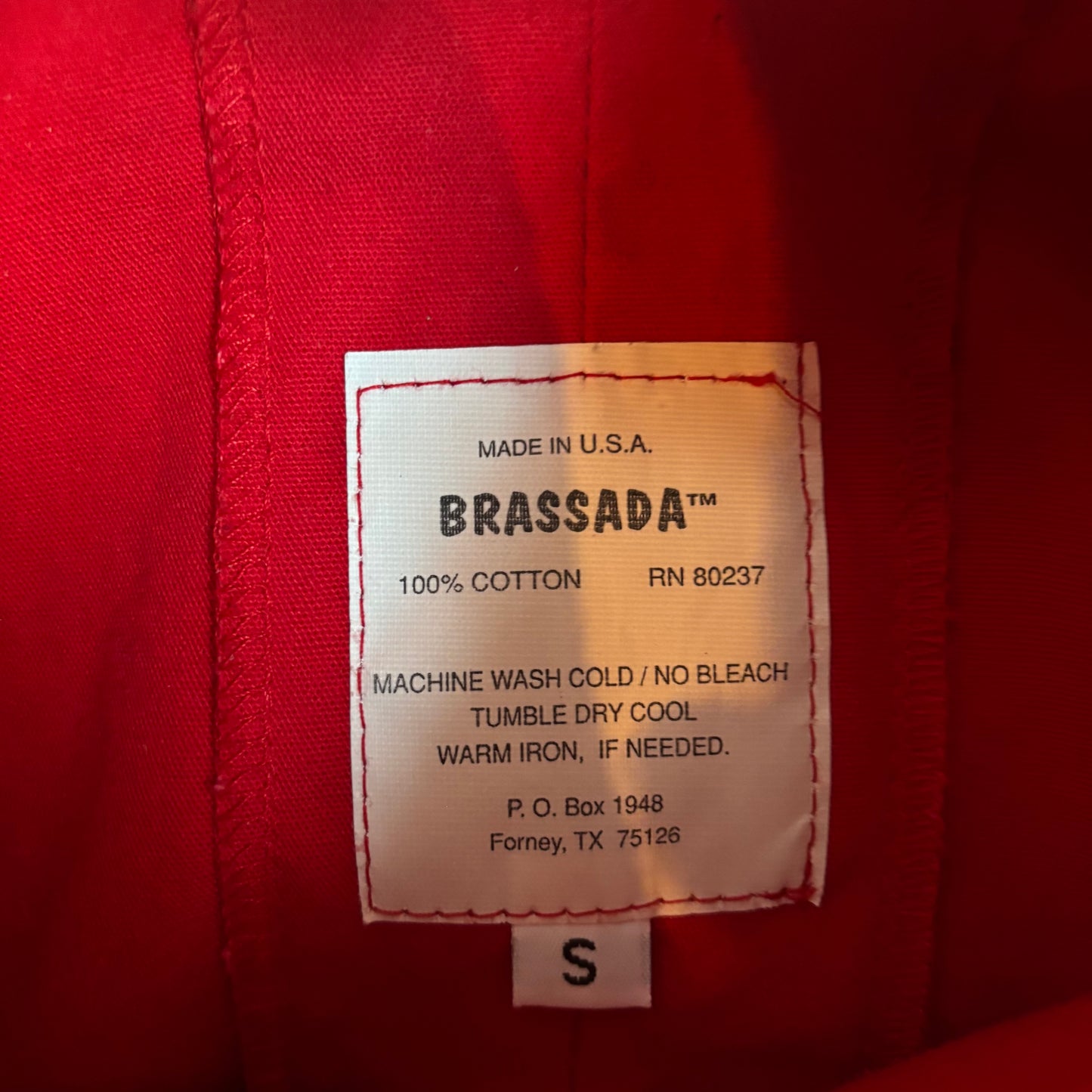 Vintage Red Cotton Duster