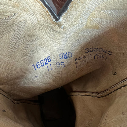 Dan Post Leather and Lizard Skin Boots