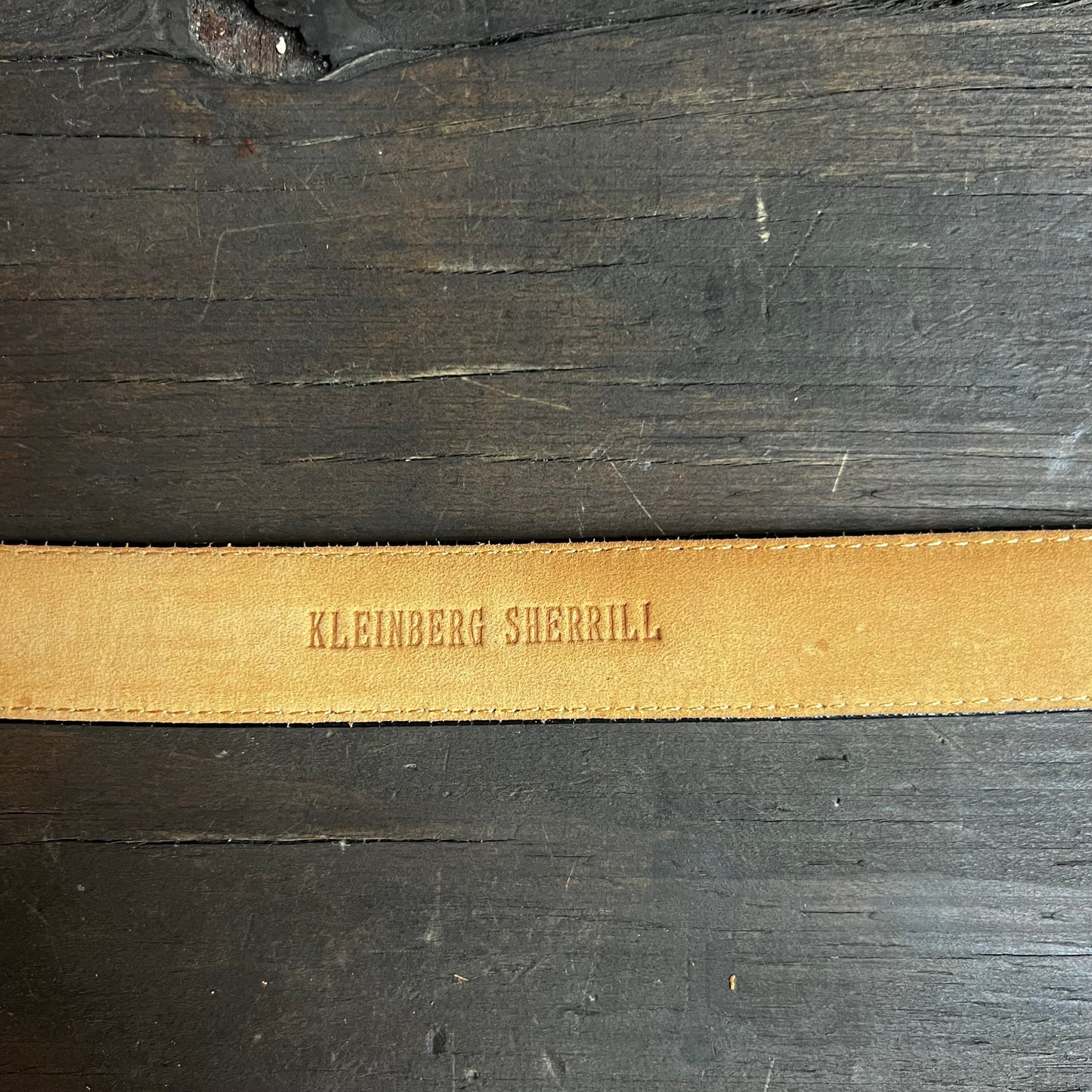 Kleinberg Sherrill Black Belt with Gold Colored Buckle