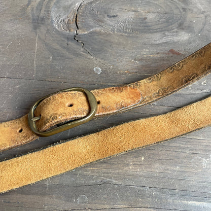 Vintage leather belt