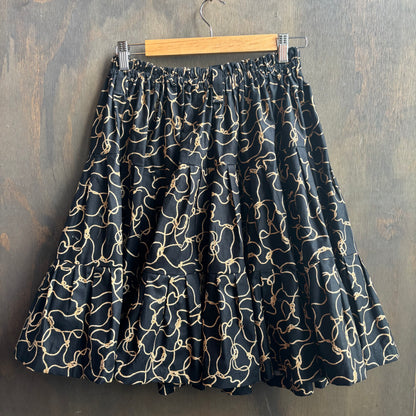 Custom Made Black Rope Skirt