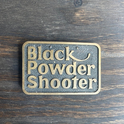 Black Powder Shooter Belt Buckle