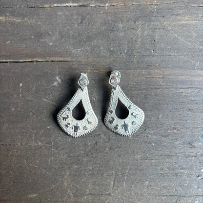 JR Silversmith Silver Earrings with Indigenous Graphics