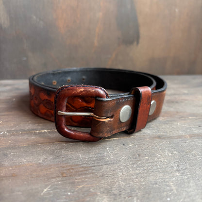 Tooled Leather Costa Rica Belt