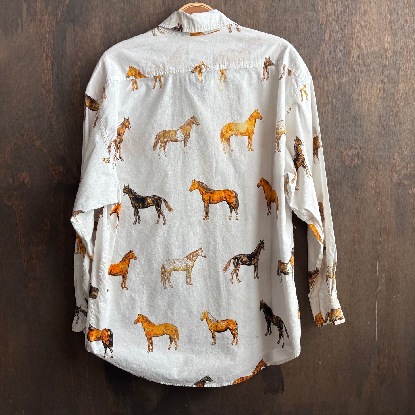 Carry Black Horse Button Up