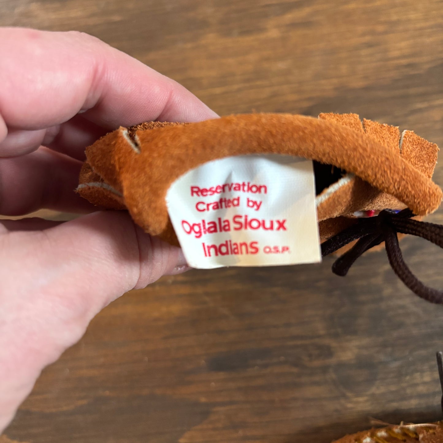 Tan Leather Baby Moccasins