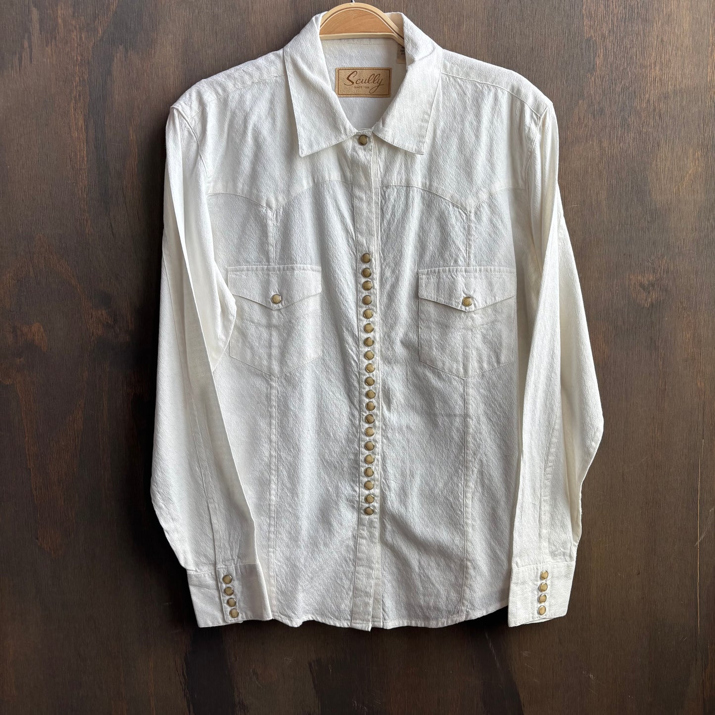 Scully Cream Super Pearl Snap