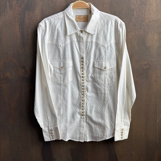 Scully Cream Super Pearl Snap