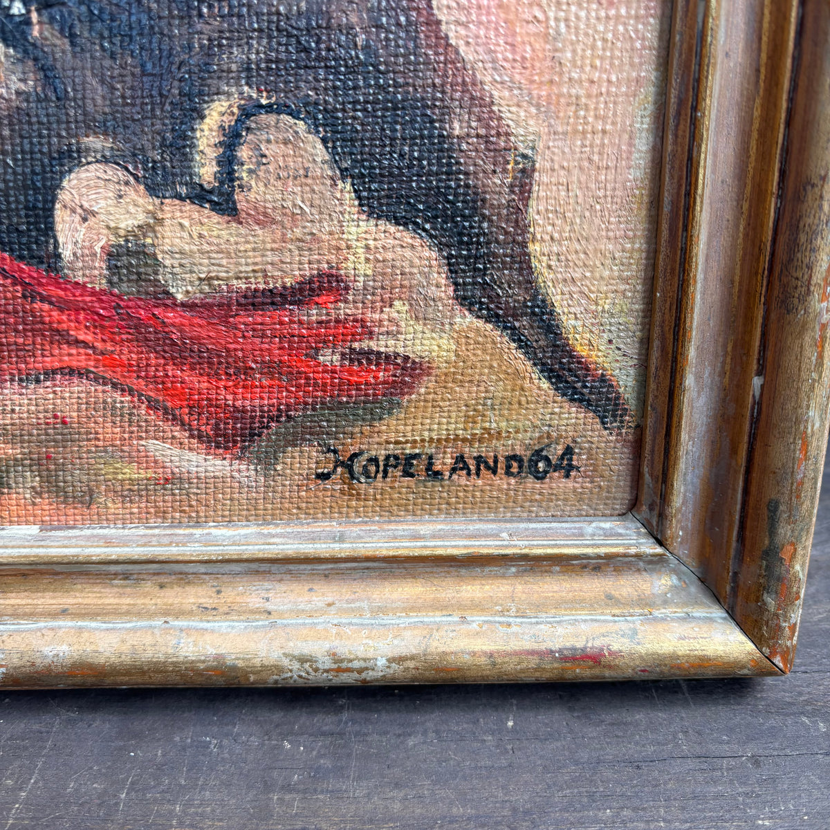 Vintage Framed Matador Painting