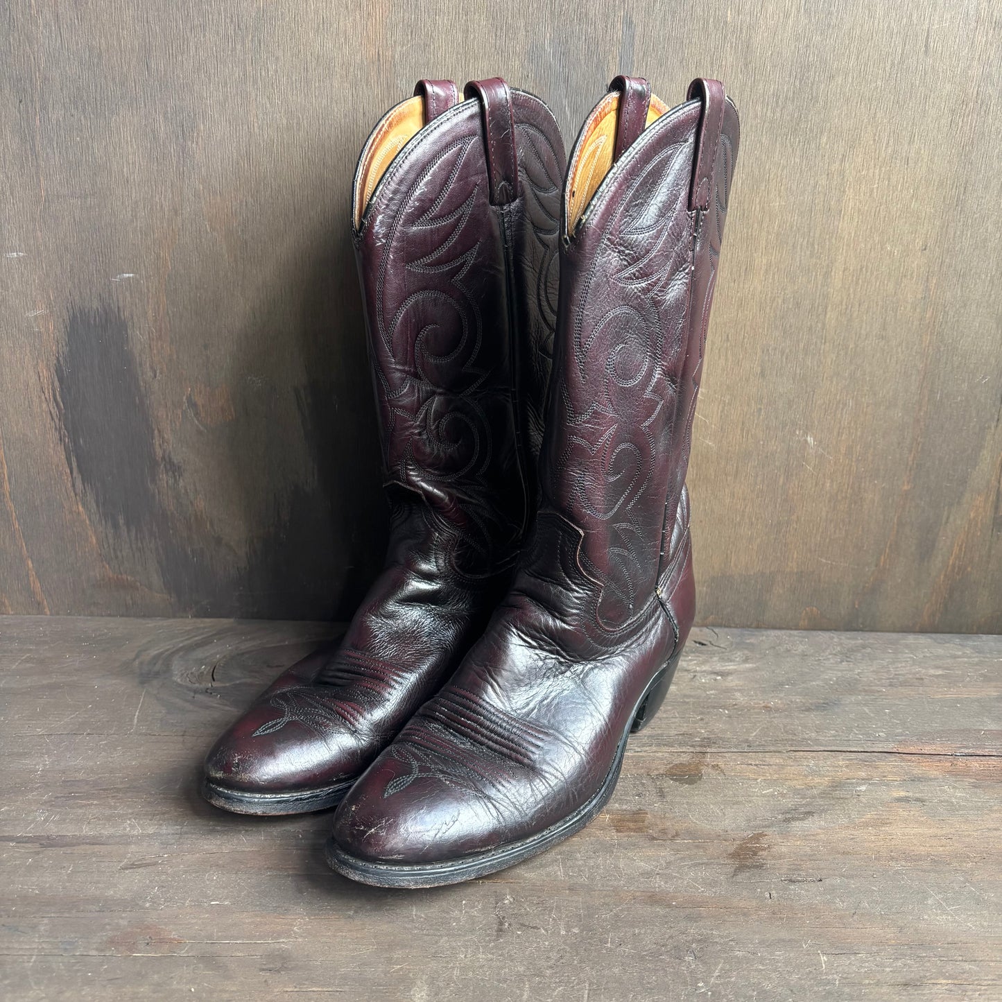 ACME Burgundy Leather Boots
