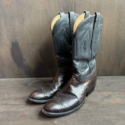 Custom Two-Tone Reptile Foot Boot