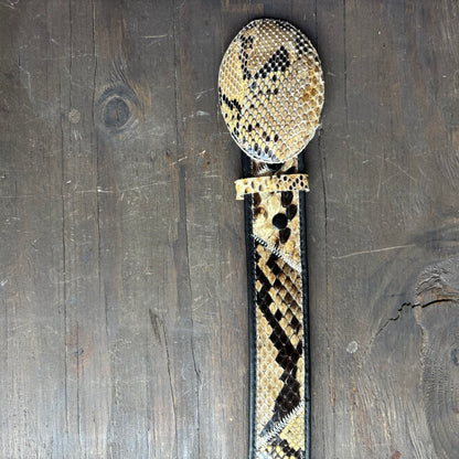 Beige Snakeskin Belt