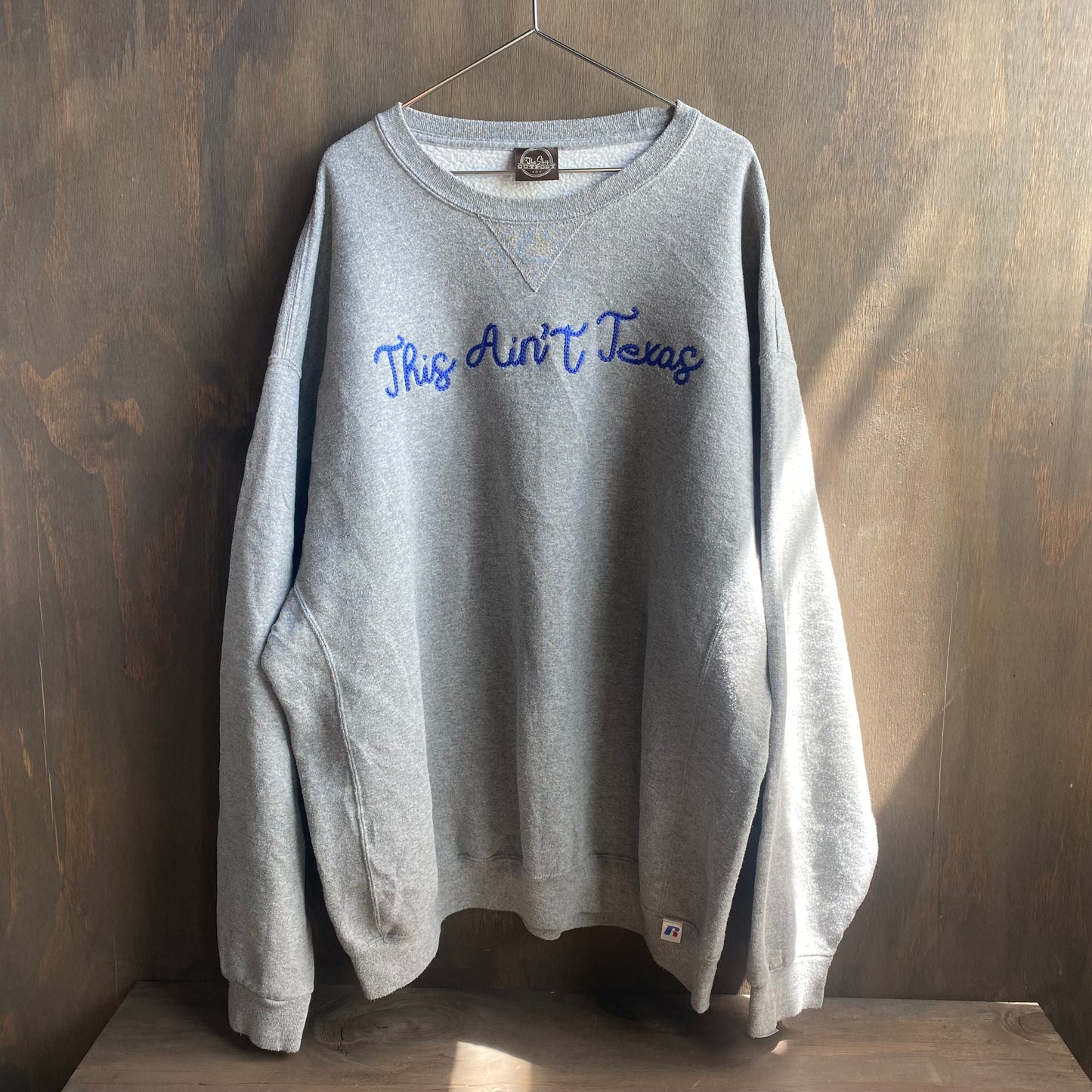 Custom Gray “This Ain’t Texas” Sweatshirt