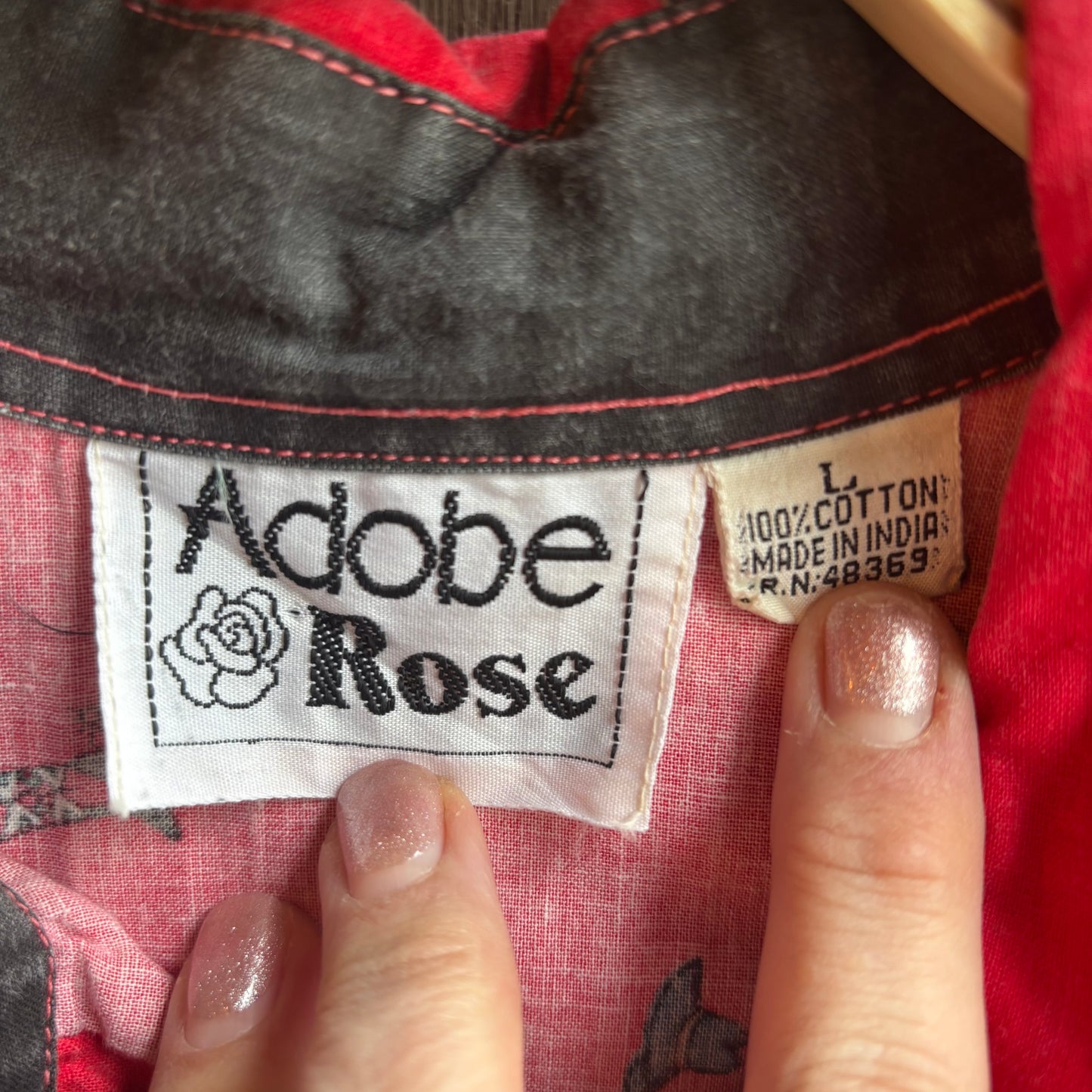 Adobe Rose Red Western Shirt