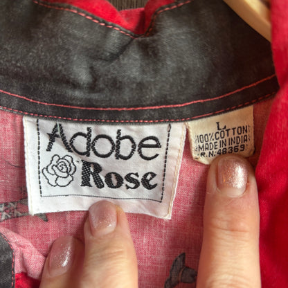 Adobe Rose Red Western Shirt