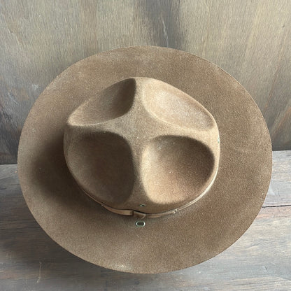 Vintage Brown Sergeant Hat