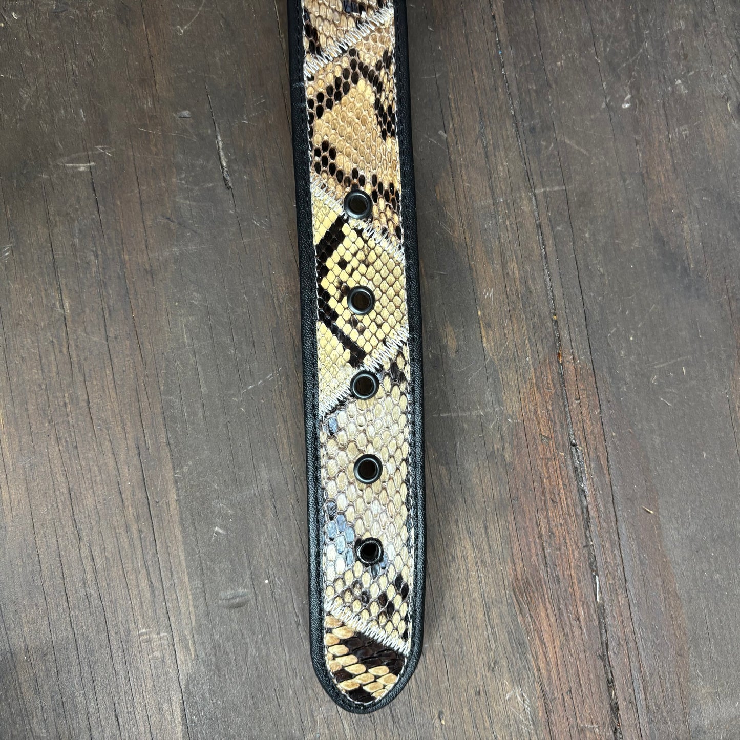 Beige Snakeskin Belt