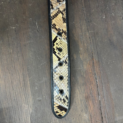 Beige Snakeskin Belt