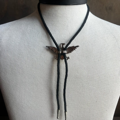 Silver Eagle Bolo with American Flag Shield