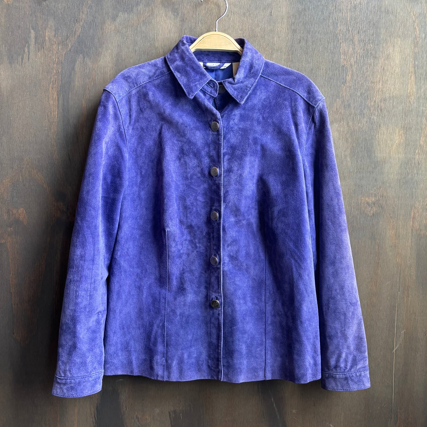 French Laundry Purple Leather Jacket