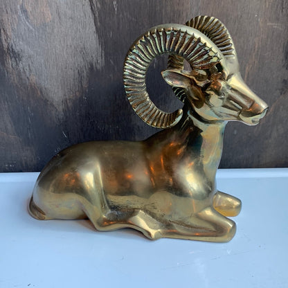 Solid Brass Bighorn Sheep