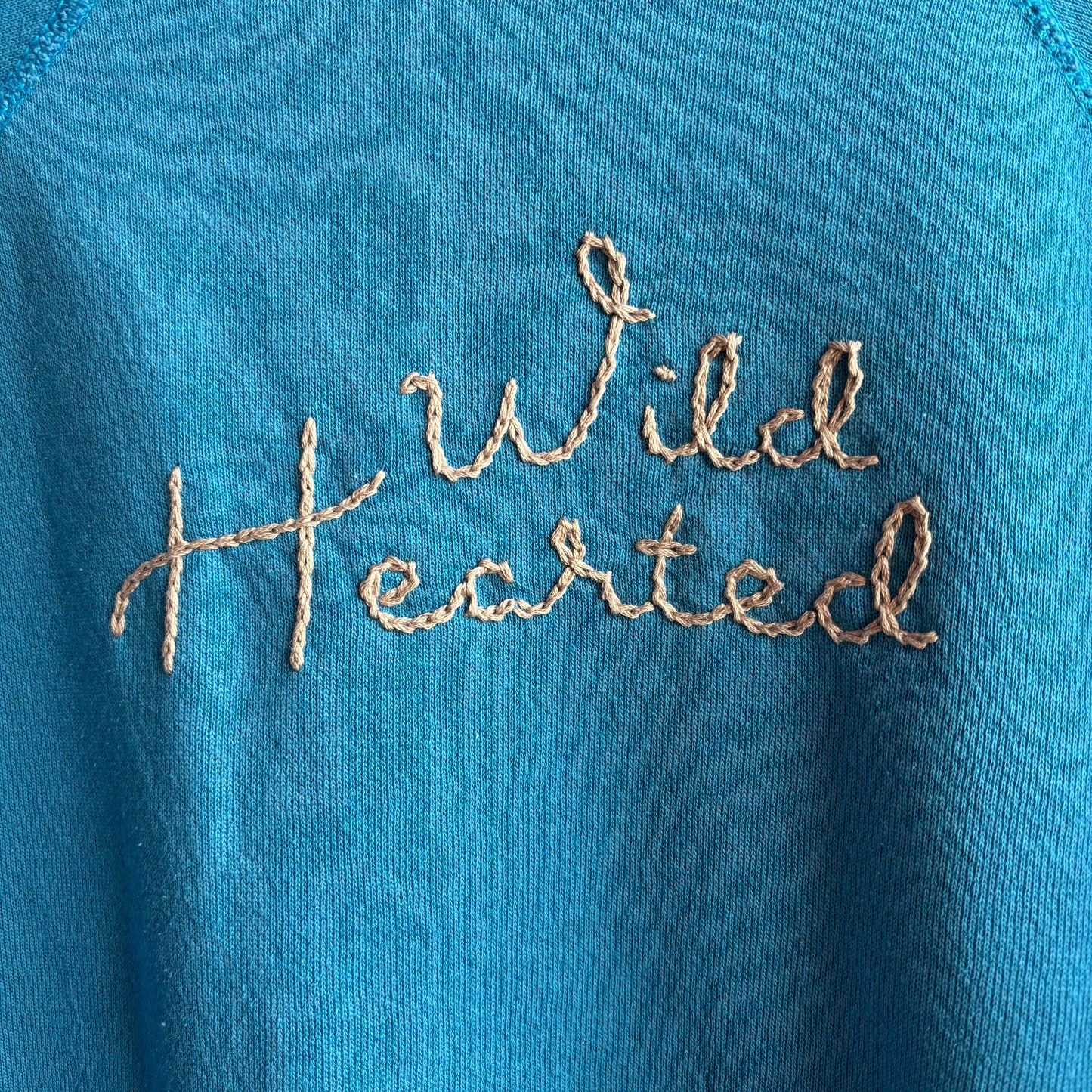 Custom Blue "Wild Hearted" Sweatshirt