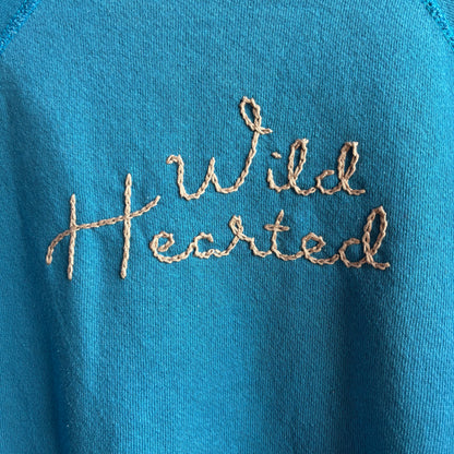 Custom Blue "Wild Hearted" Sweatshirt