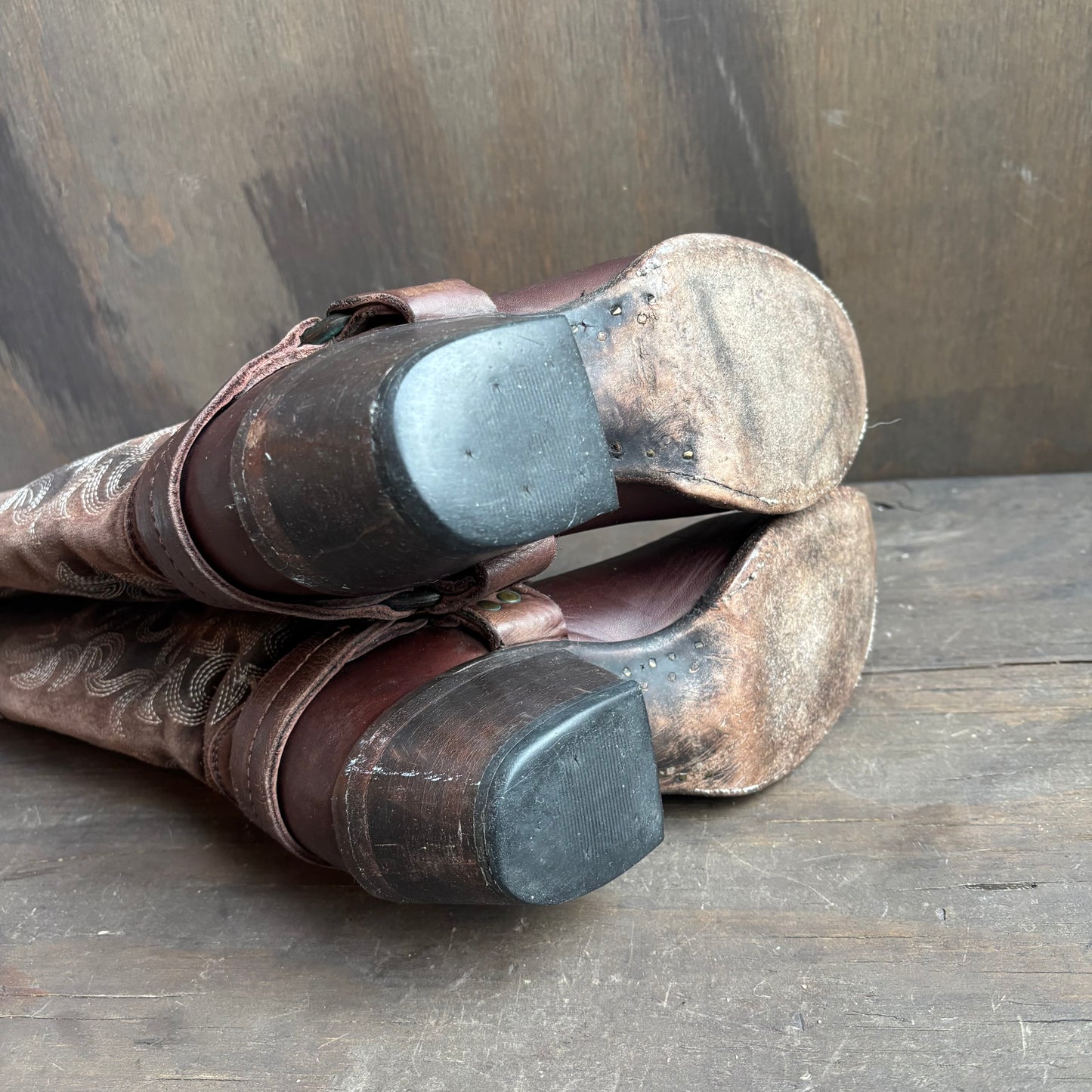 Frye Brown Motorcycle Boots