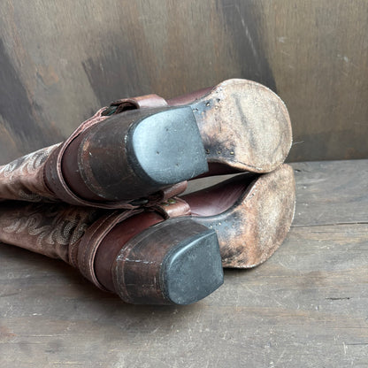 Frye Brown Motorcycle Boots