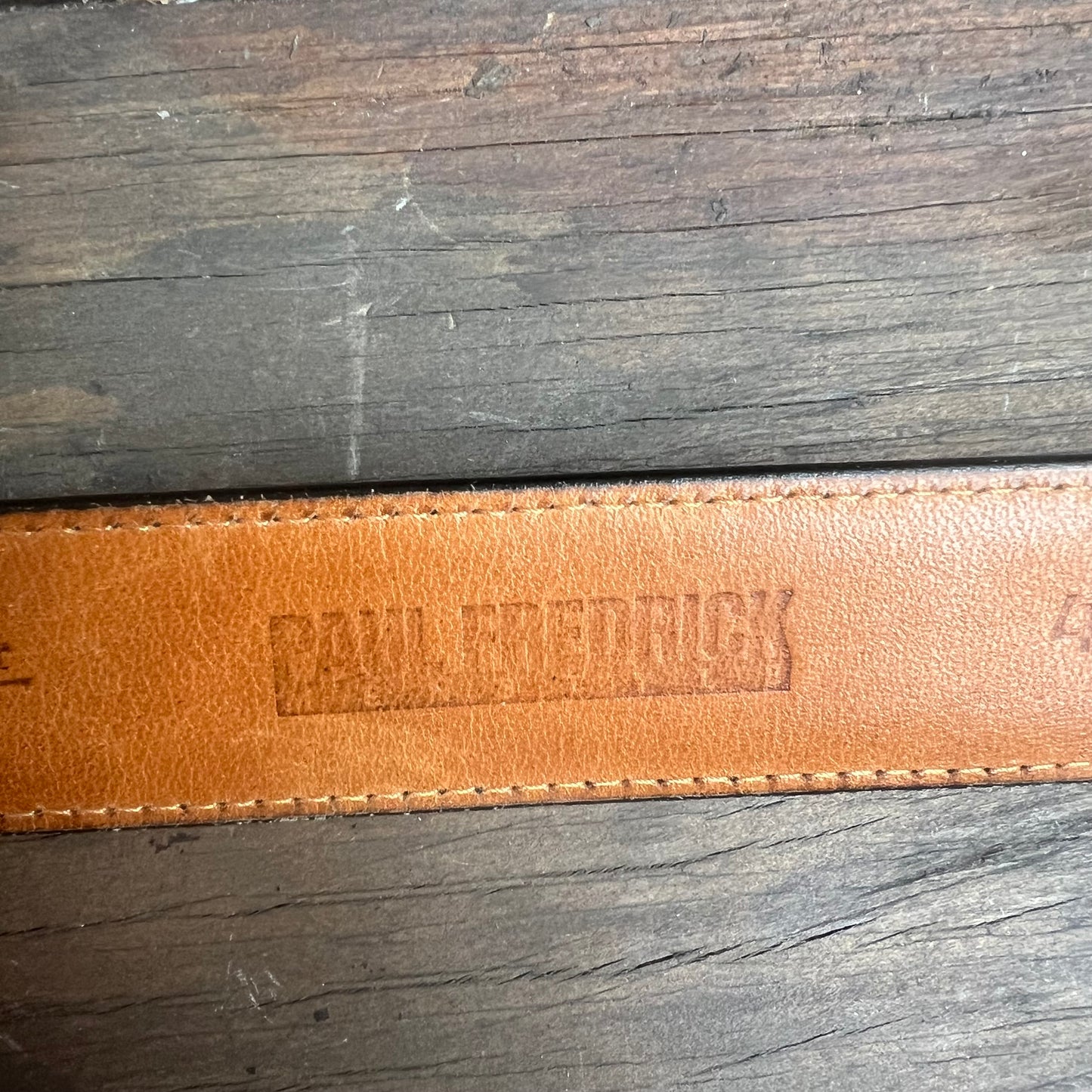 Paul Fredrick Black Leather Belt