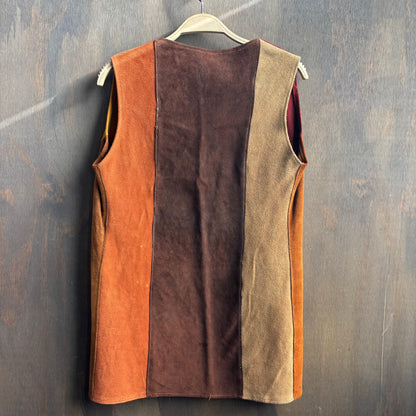 Custom Paneled Leather Vest