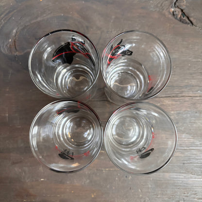 Vintage Kentucky Derby Collins Glasses (set of 4)