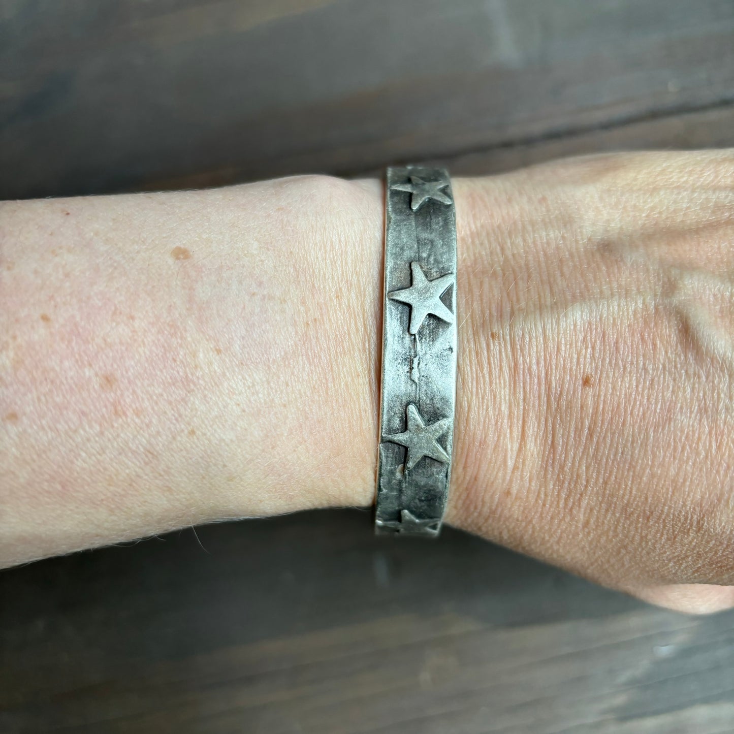 Star Wordy Silver Bangle