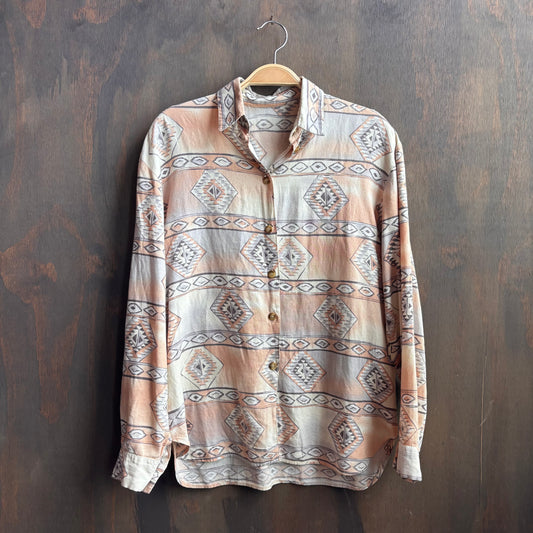 Southwestern Flannel Button Up