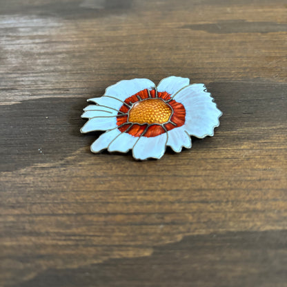 Enamel Daisy Brooch