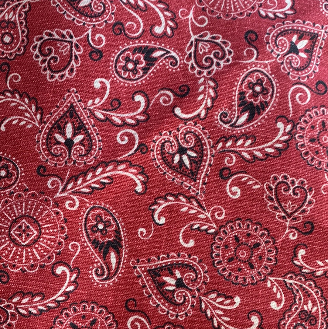 Handmade patterned bandana