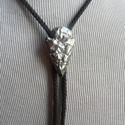 Silver Arrowhead Bolo Tie