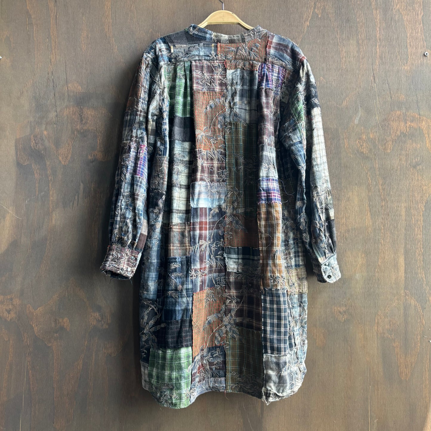 Distressed Patchwork Duster