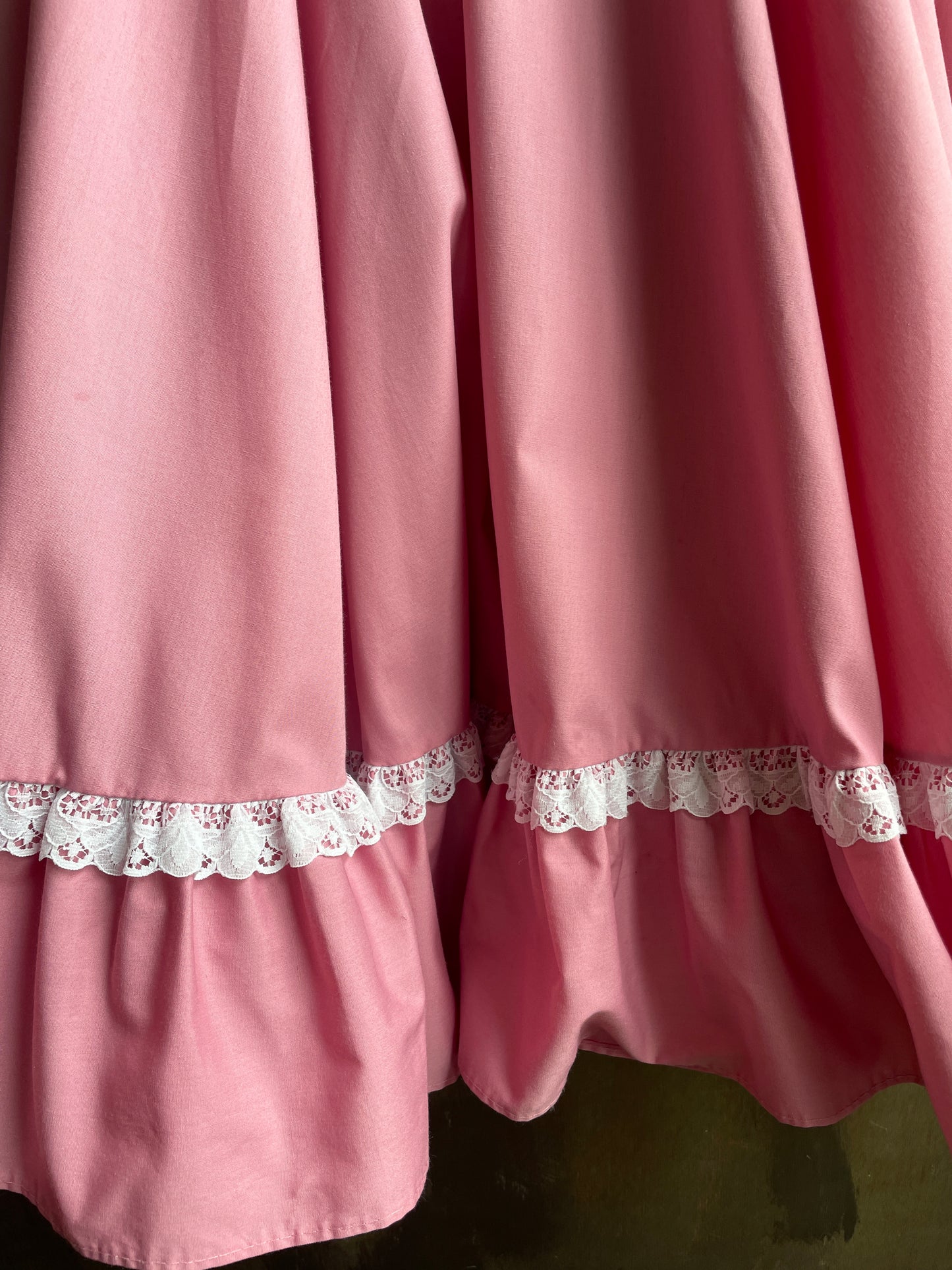 Vintage Partners Please Pink Skirt with Belt