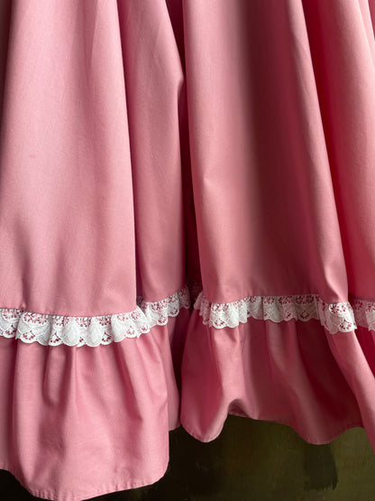 Vintage Partners Please Pink Skirt with Belt