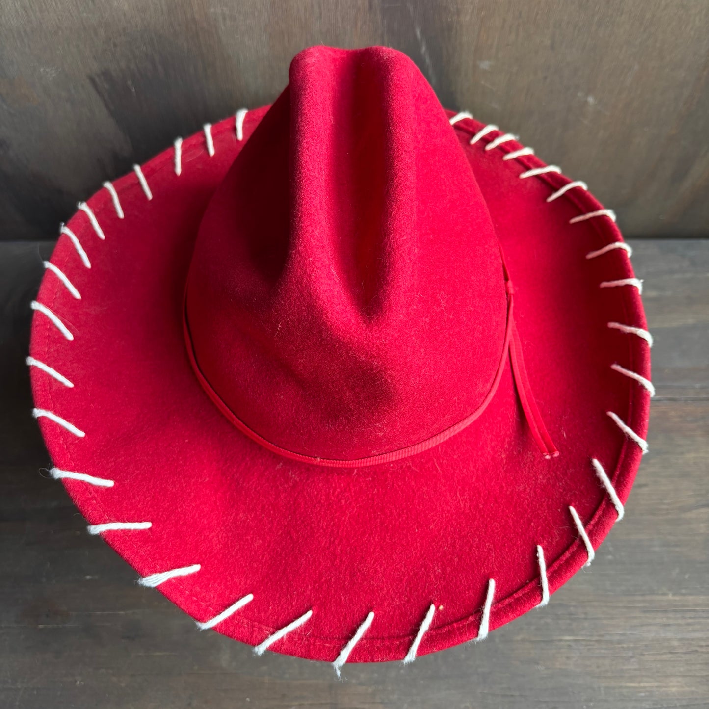 Kids Red Felt Hat