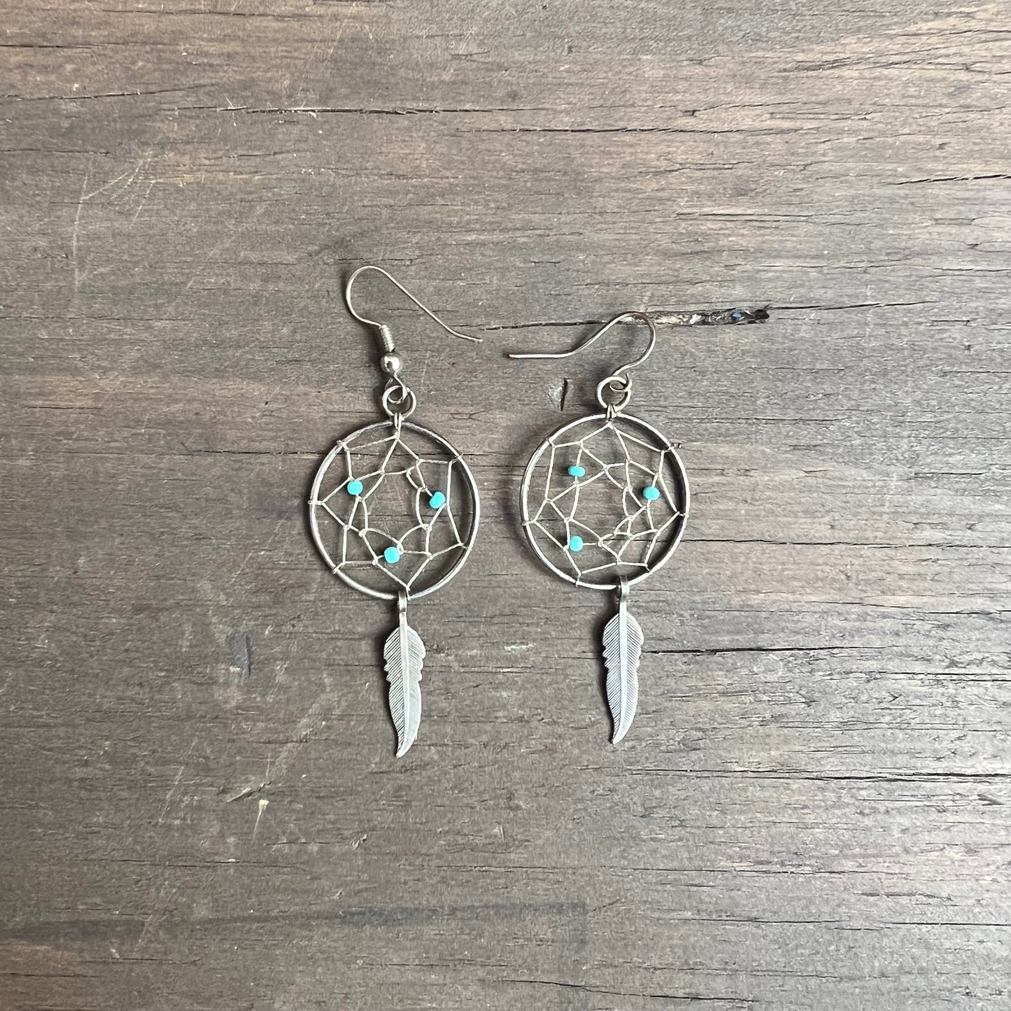 Silver Dreamcatcher Earrings